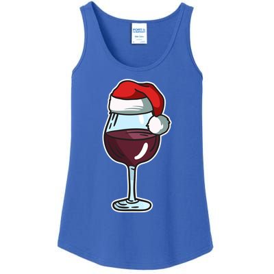 Wine Glass Santa Hat Ing Cool Christmas Funny Gift Ladies Essential Tank