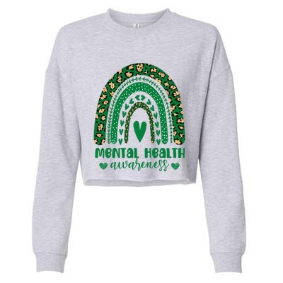 Wear Green Tal Health Matters Tal Health Awareness Gift Cropped Pullover Crew