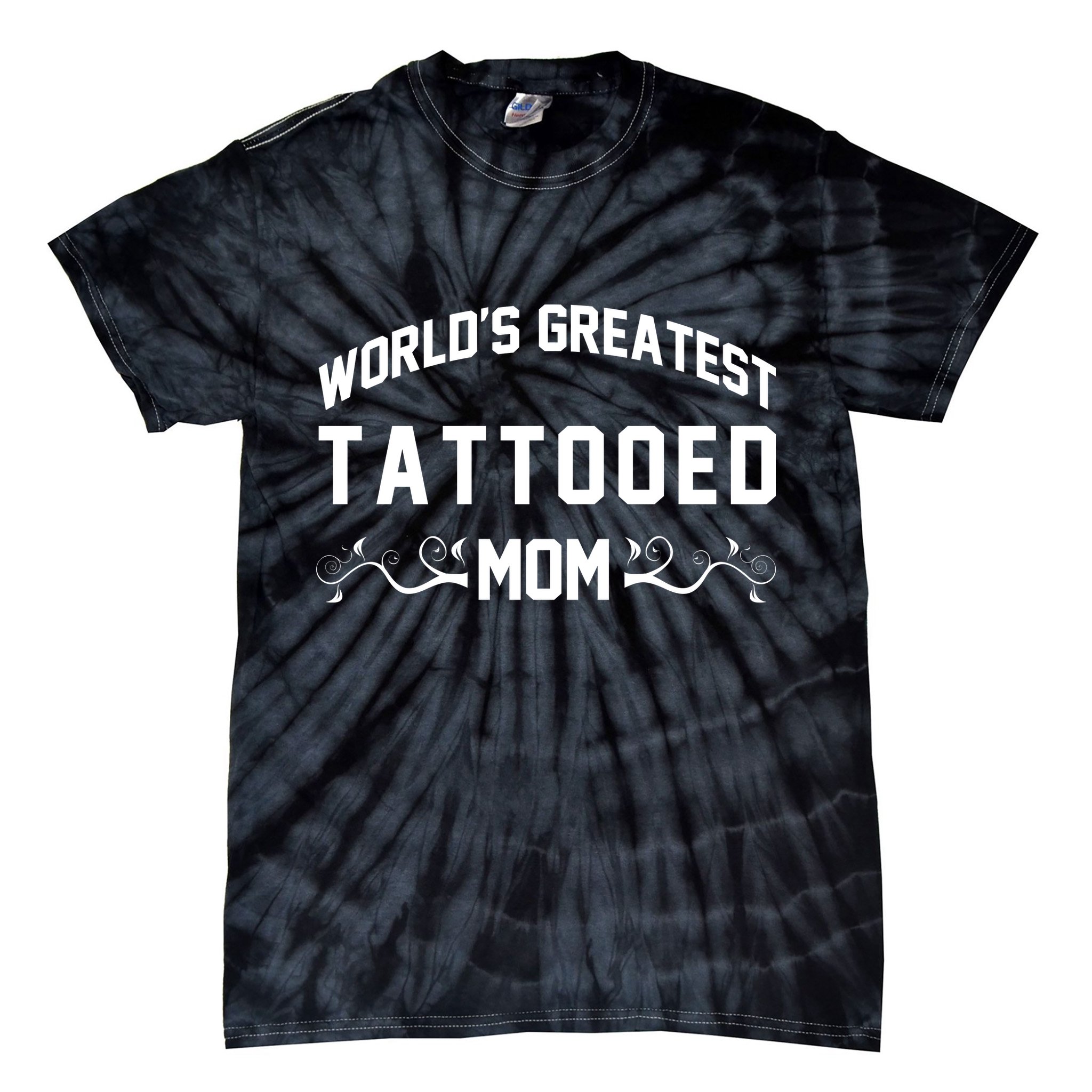 World'S Greatest Tattooed Mom Tie-Dye T-Shirt