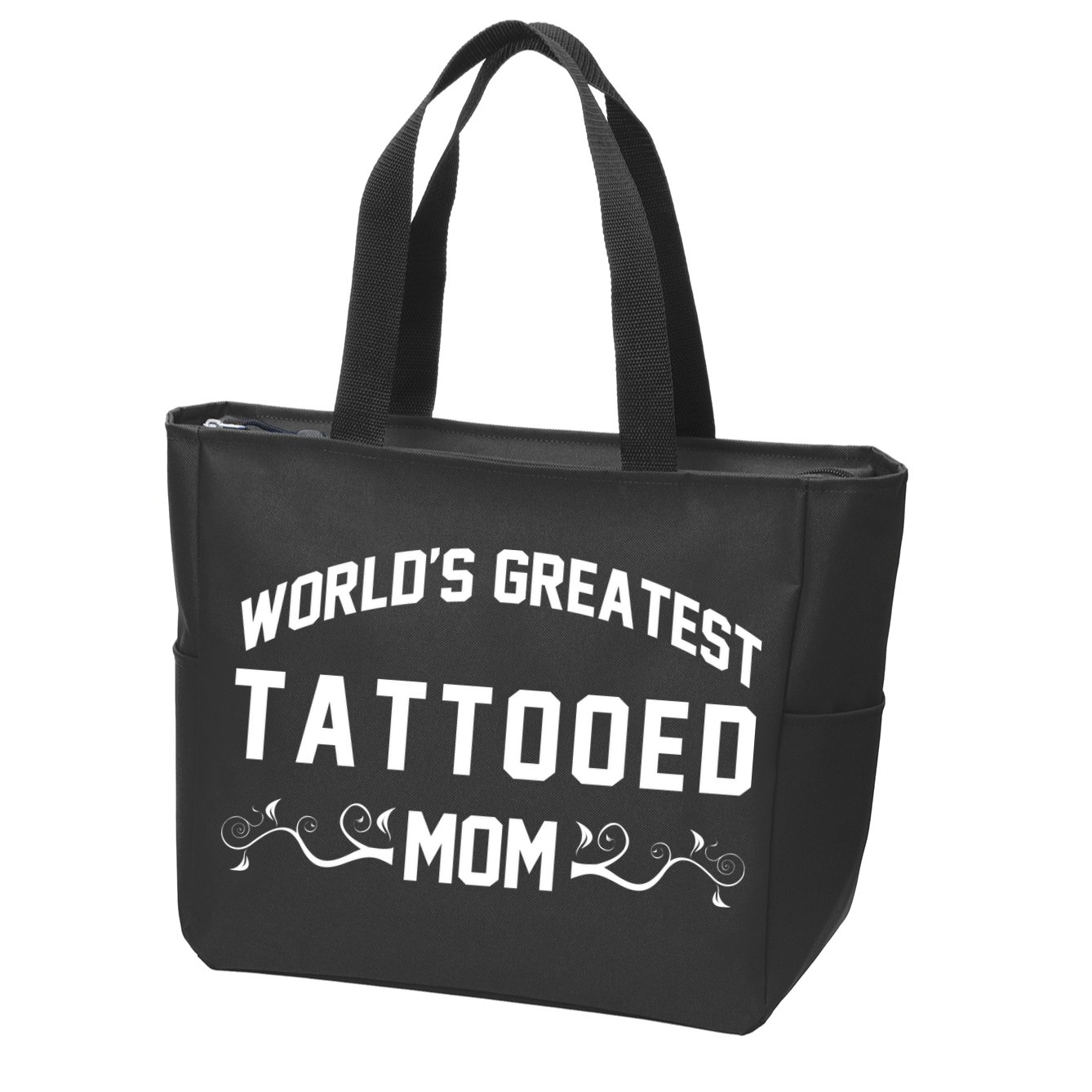 World'S Greatest Tattooed Mom Zip Tote Bag