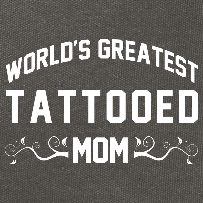 World'S Greatest Tattooed Mom Cotton Canvas Backpack