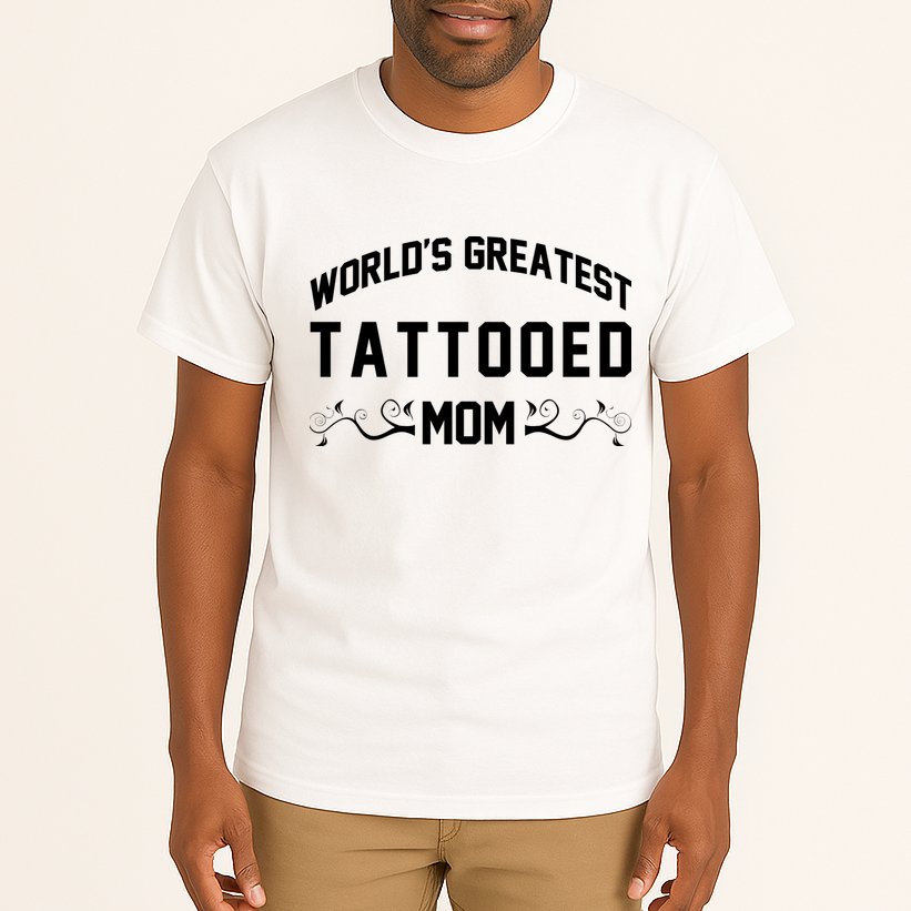 World'S Greatest Tattooed Mom Tall T-Shirt