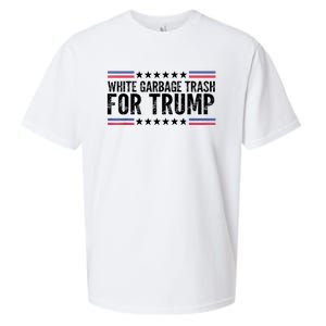 White Garbage Trash For Trump Vote Trump For President 2024 Sueded Cloud Jersey T-Shirt