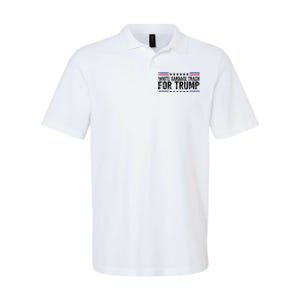 White Garbage Trash For Trump Vote Trump For President 2024 Softstyle Adult Sport Polo