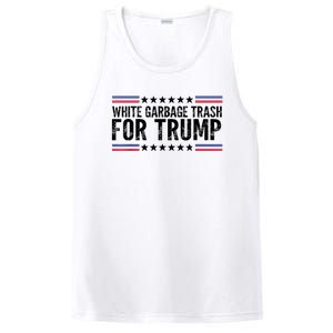 White Garbage Trash For Trump Vote Trump For President 2024 PosiCharge Competitor Tank