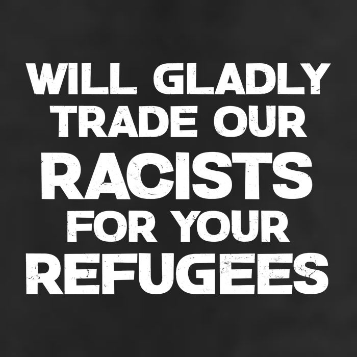 Will Gladly Trade Our Racists For Your Refugees Adult Drive Performance Visor