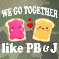 We Go Together Like PB & J - Peanut Butter and Jelly Legacy Tie Dye Trucker Hat