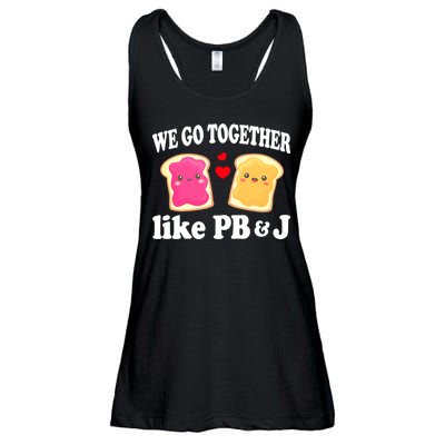 We Go Together Like PB & J - Peanut Butter and Jelly Ladies Essential Flowy Tank
