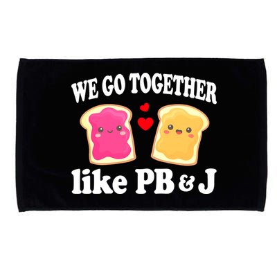 We Go Together Like PB & J - Peanut Butter and Jelly Microfiber Hand Towel