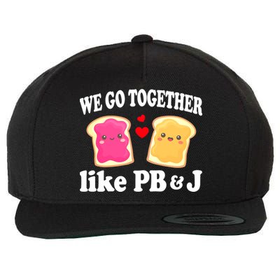 We Go Together Like PB & J - Peanut Butter and Jelly Wool Snapback Cap