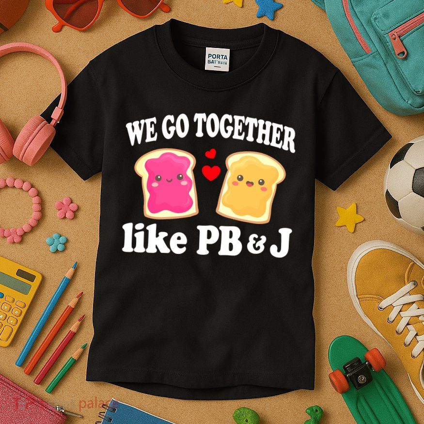 We Go Together Like PB & J - Peanut Butter and Jelly Kids T-Shirt