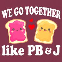We Go Together Like PB & J - Peanut Butter and Jelly 16oz Travel Tumbler