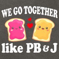 We Go Together Like PB & J - Peanut Butter and Jelly Cotton Canvas Backpack