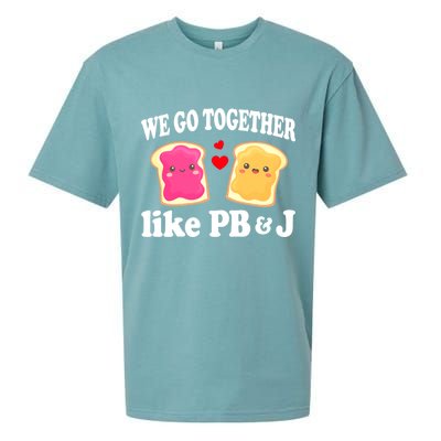We Go Together Like PB & J - Peanut Butter and Jelly Sueded Cloud Jersey T-Shirt