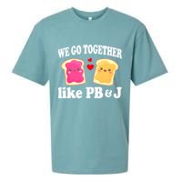 We Go Together Like PB & J - Peanut Butter and Jelly Sueded Cloud Jersey T-Shirt
