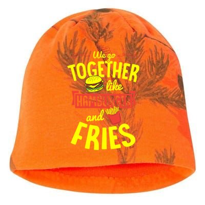 We Go Together Like Hamburger And Fries Valentines Day Gift Kati - Camo Knit Beanie