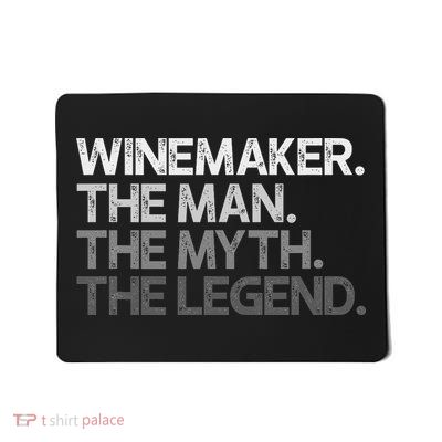Winemaker Gift The Man Myth Legend Mousepad