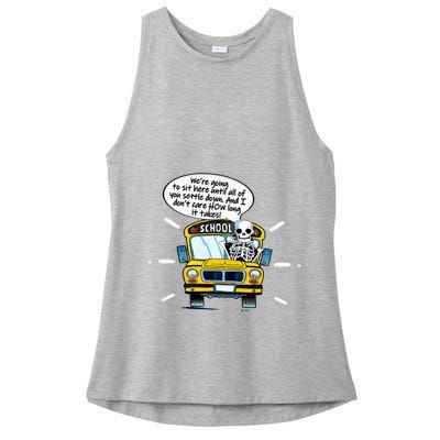 WeRe Going To Sit Here Until All Of You Settle Down Ladies PosiCharge Tri-Blend Wicking Tank