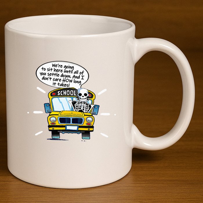 WeRe Going To Sit Here Until All Of You Settle Down 11oz C Handle Ceramic Mug