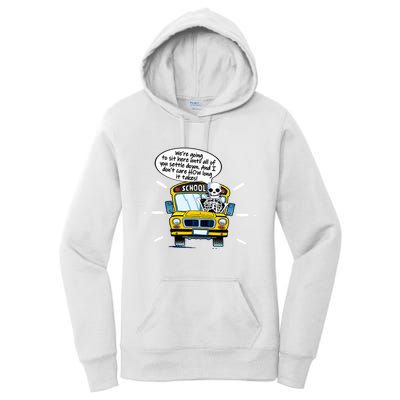 WeRe Going To Sit Here Until All Of You Settle Down Women's Pullover Hoodie