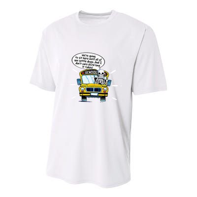 WeRe Going To Sit Here Until All Of You Settle Down Youth Performance Sprint T-Shirt
