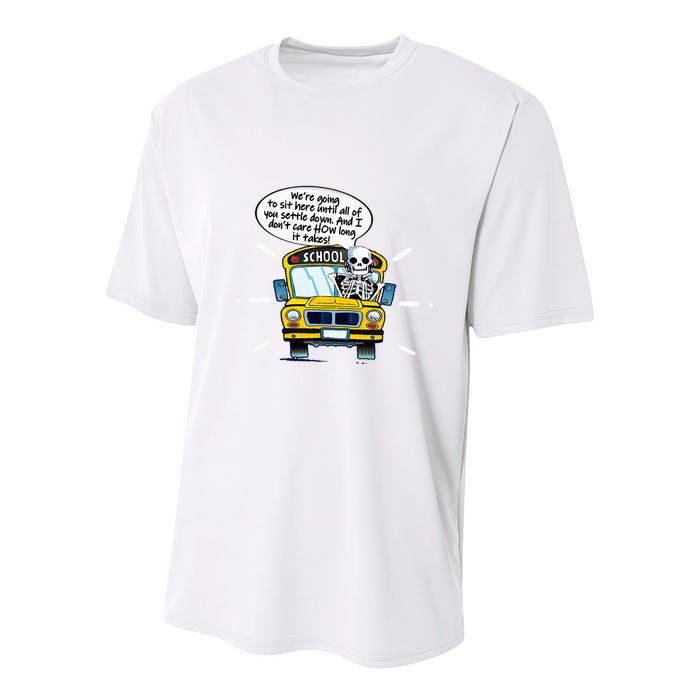 WeRe Going To Sit Here Until All Of You Settle Down Youth Performance Sprint T-Shirt