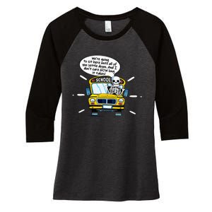 WeRe Going To Sit Here Until All Of You Settle Down Women's Tri-Blend 3/4-Sleeve Raglan Shirt