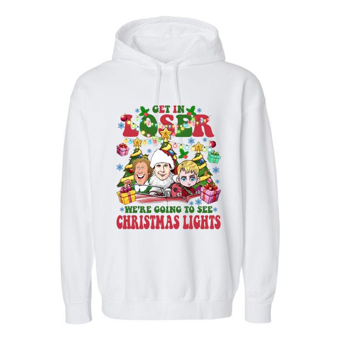 We’Re Going To See Christmas Lights Movie Comedy Friends Xmas Kevin Garment-Dyed Fleece Hoodie