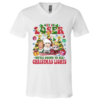 We’Re Going To See Christmas Lights Movie Comedy Friends Xmas Kevin V-Neck T-Shirt