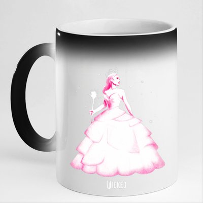 Wicked Glinda Tonal Pose 11oz Black Color Changing Mug