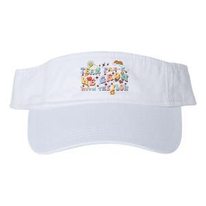 Wavy Groovy Text Team Prek Grow With The Flow Valucap Bio-Washed Visor