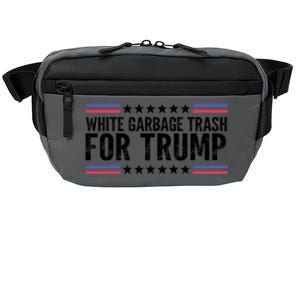 White Garbage Trash For Trump Vote Trump For President 2024 Crossbody Pack