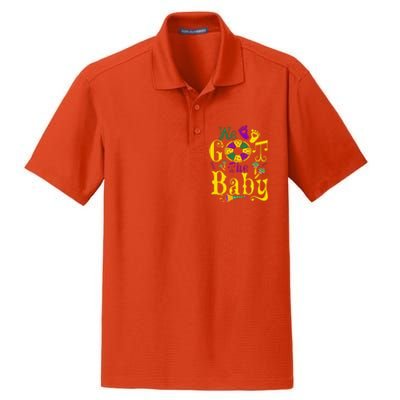 We Got The Baby Funny Pregnancy Announcement Mardi Gras Dry Zone Grid Polo