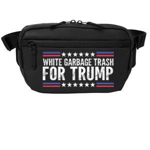 White Garbage Trash For Trump Vote Trump For President 2024 Crossbody Pack