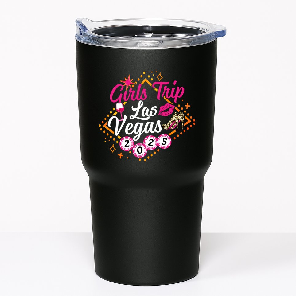 Wo Girl Trip Vegas 2025 Girl Weekend Friends Matching Tumbler