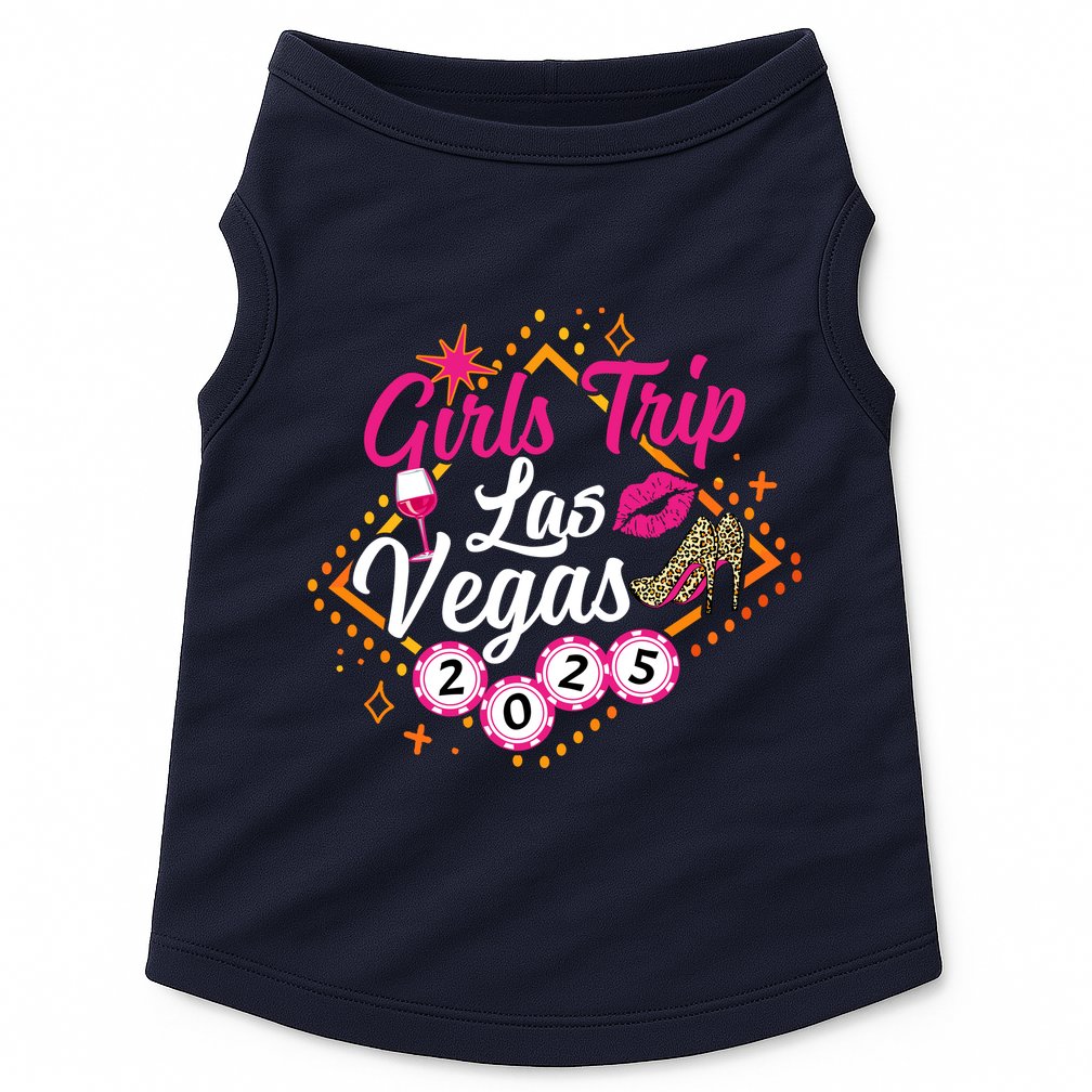 Wo Girl Trip Vegas 2025 Girl Weekend Friends Matching Doggie Tank