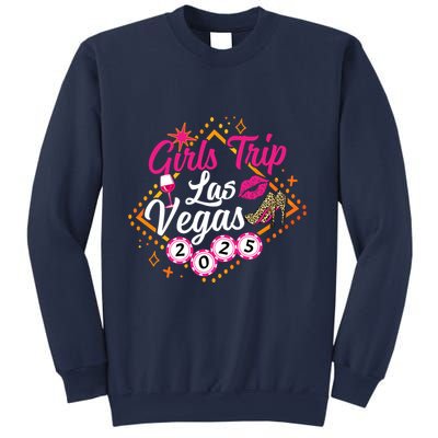 Wo Girl Trip Vegas 2025 Girl Weekend Friends Matching Sweatshirt