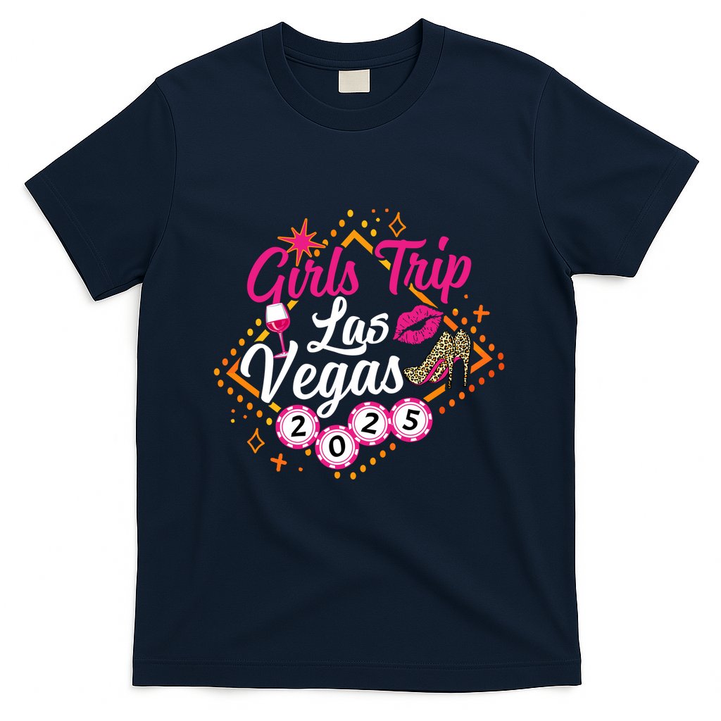 Wo Girl Trip Vegas 2025 Girl Weekend Friends Matching T-Shirt