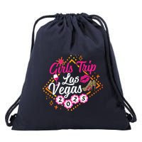 Wo Girl Trip Vegas 2025 Girl Weekend Friends Matching Drawstring Bag