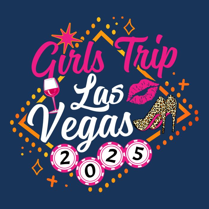 Wo Girl Trip Vegas 2025 Girl Weekend Friends Matching Drawstring Bag