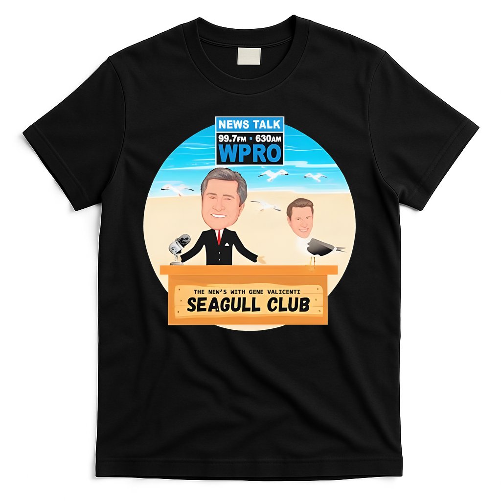 Wpro Gene The News With Gene Valicenti Seagull Club T-Shirt