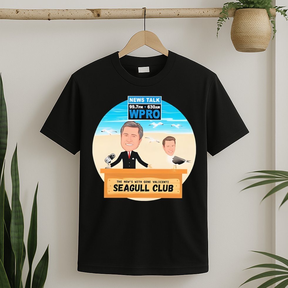Wpro Gene The News With Gene Valicenti Seagull Club T-Shirt