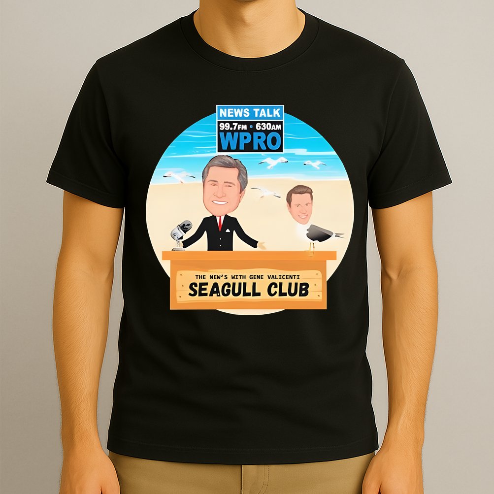 Wpro Gene The News With Gene Valicenti Seagull Club T-Shirt