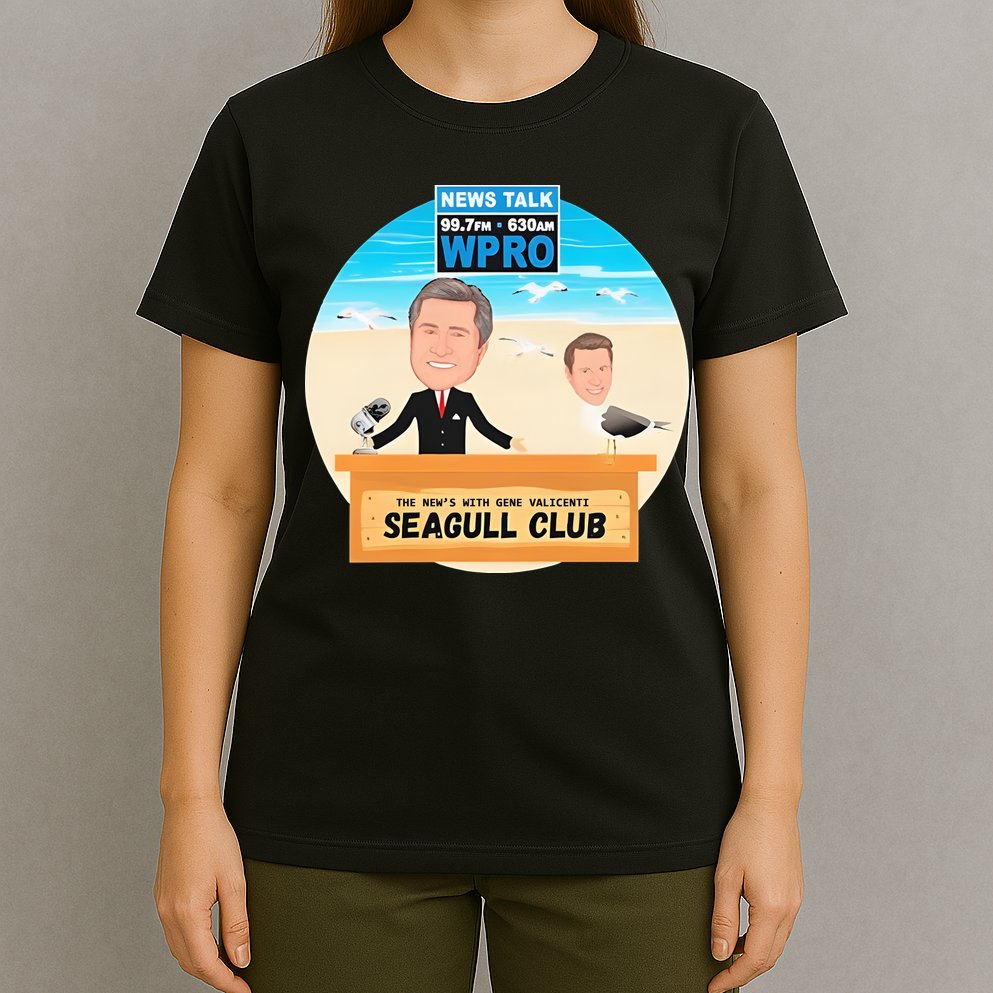 Wpro Gene The News With Gene Valicenti Seagull Club T-Shirt