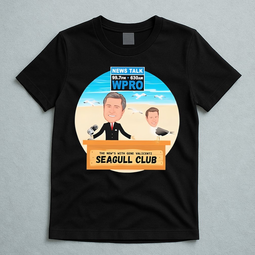 Wpro Gene The News With Gene Valicenti Seagull Club T-Shirt