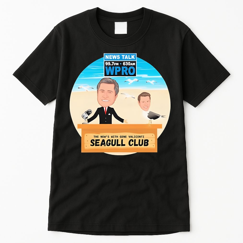 Wpro Gene The News With Gene Valicenti Seagull Club Tall T-Shirt