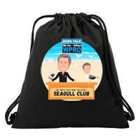 Wpro Gene The News With Gene Valicenti Seagull Club Drawstring Bag