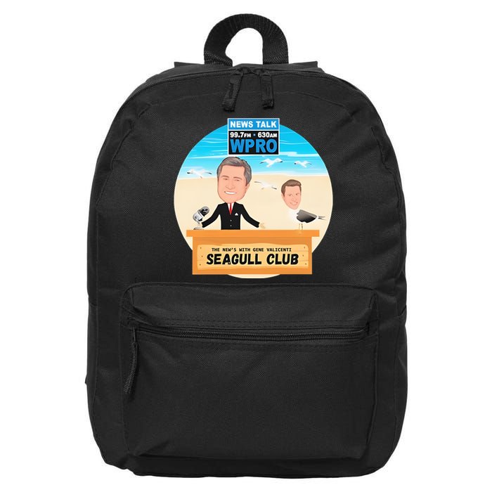 Wpro Gene The News With Gene Valicenti Seagull Club 16 in Basic Backpack