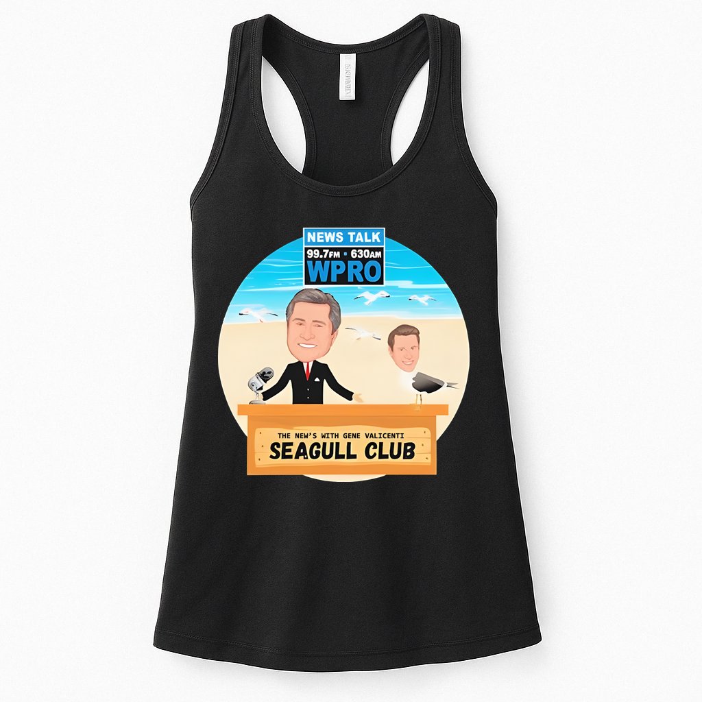 Wpro Gene The News With Gene Valicenti Seagull Club Womens Tank Top