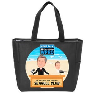 Wpro Gene The News With Gene Valicenti Seagull Club Zip Tote Bag